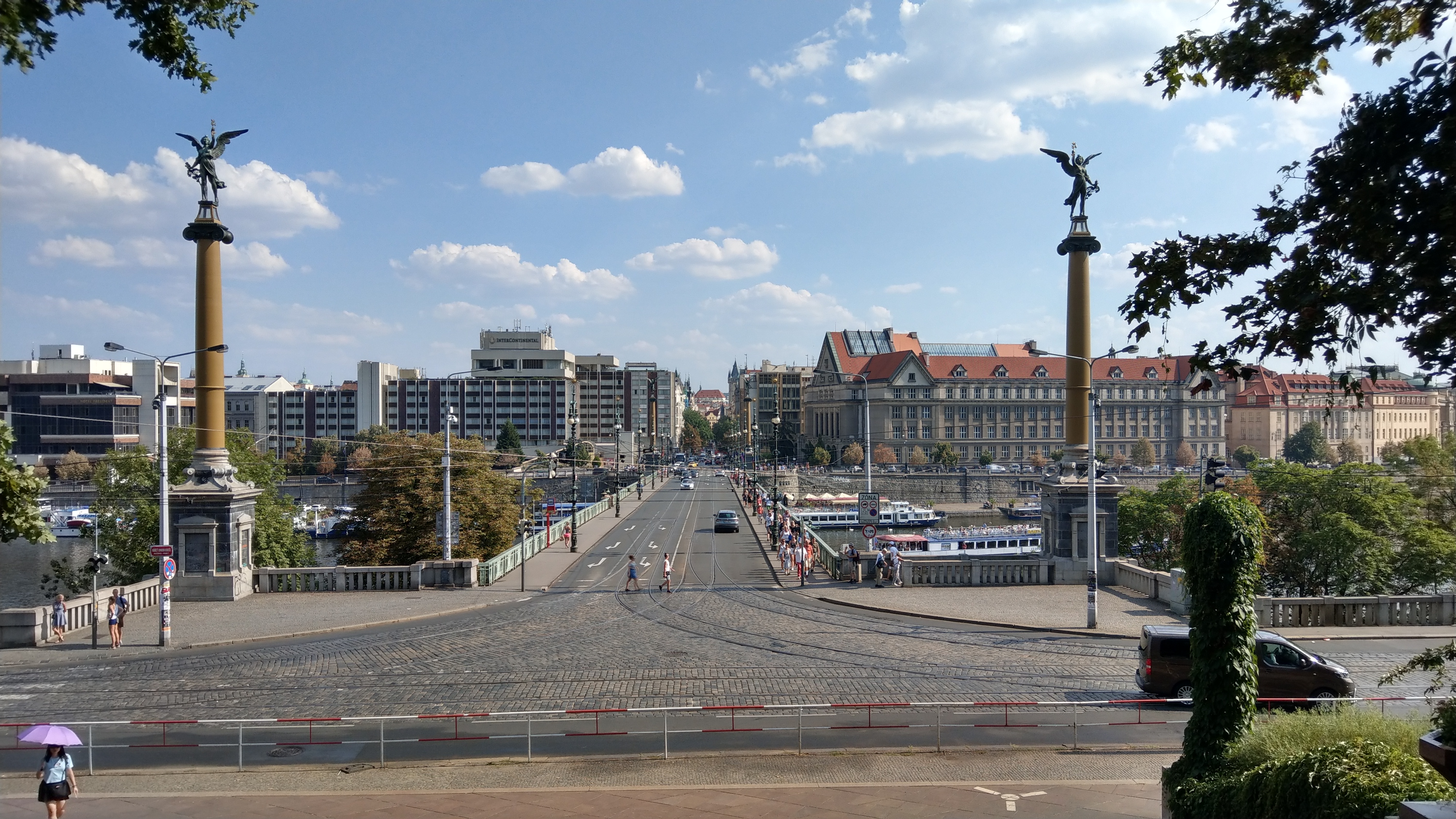 Prague skyline from the Letná plateau